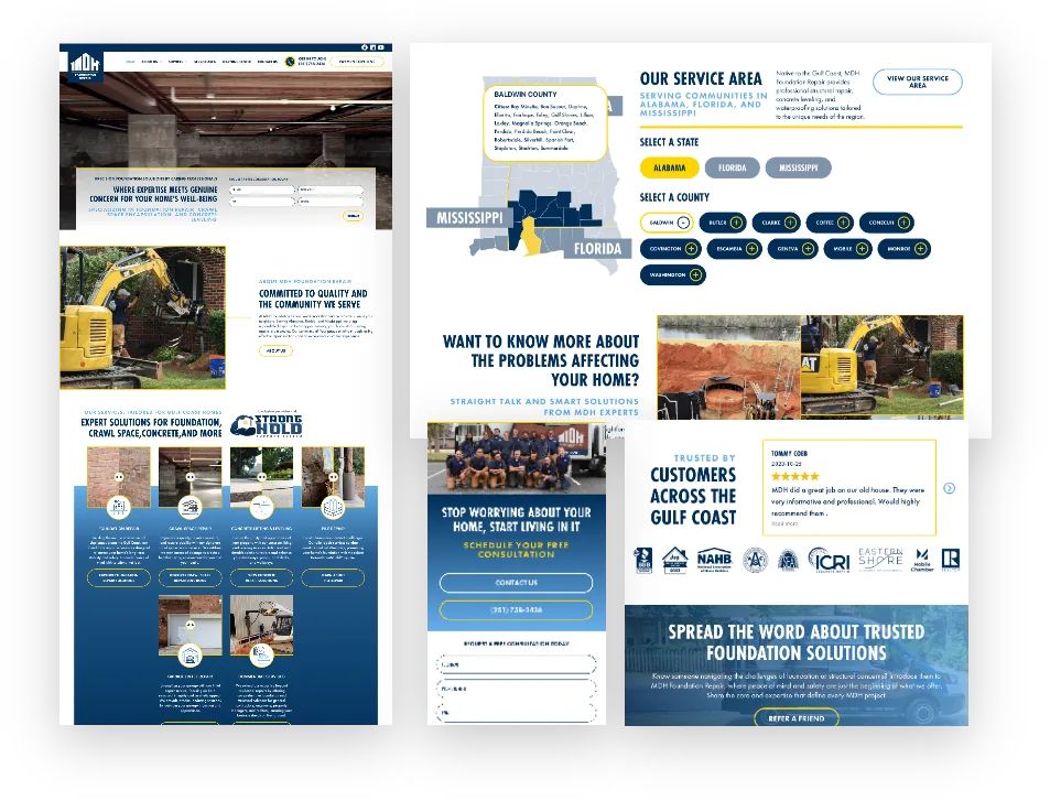GSM MDH Foundation Repair Web Mockup