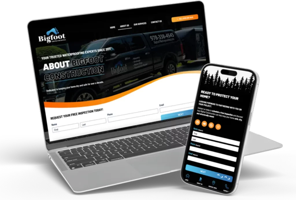 GSSM Web Mockups Bigfoot Construction