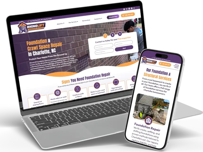 RhinoLift Web Mockups
