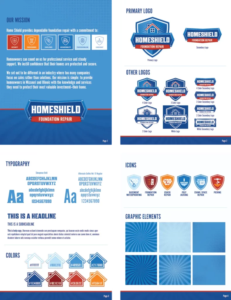 homeshield brand guide new