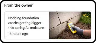 message foundation cracks