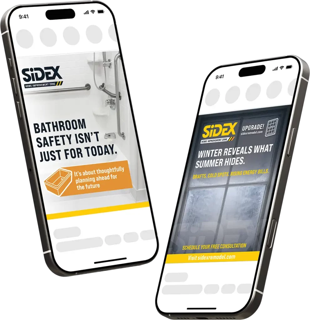 social media example bathroom remodeling